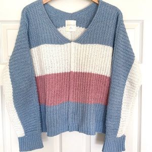 Ultra Flirt Color Block Sweater